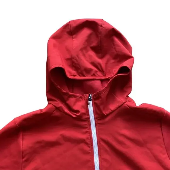 UNDER ARMOUR Full Zip Hooded Jacket Mens Sz Large Red - Picture 2 of 5